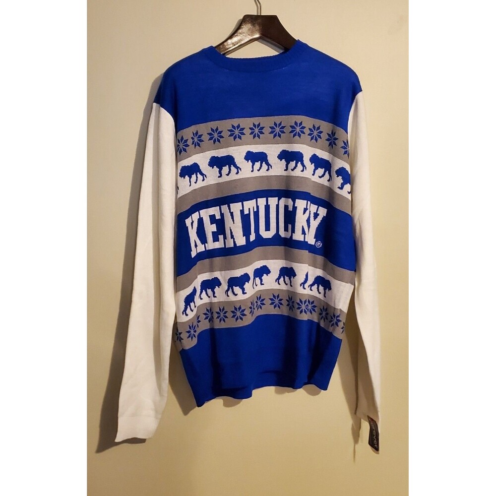 Forever Collectibles Kentucky Wildcats Holiday Christmas Sweater NWT XXL